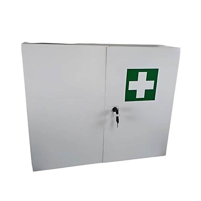 Erste-Hilfe-Verbandschrank-DIN-13157 2021 Metall mit 3 Faechern und Zweituerig