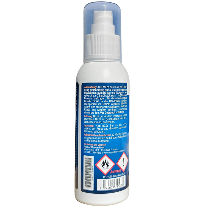 OPTIMED ANTI MÜZE -  MÜcken ZEcken Schutz Spray 100ml