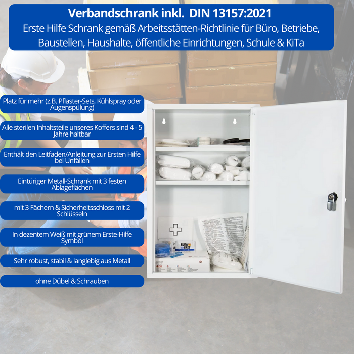 Produktbild von Banjado Medizinschrank Abschliessbar Mit Motiv Steine&Relax 35x46x15cm - Großer Arzneischrank Für Die Hausapotheke - Medikamentenschrank Aus Metall Zur Medikamenten Aufbewahrung