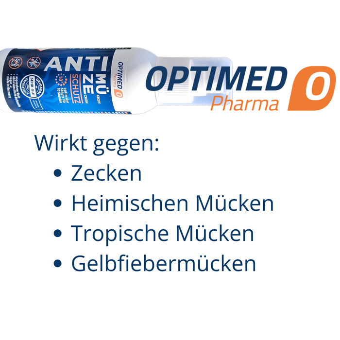 OPTIMED ANTI MÜZE -  MÜcken ZEcken Schutz Spray 100ml